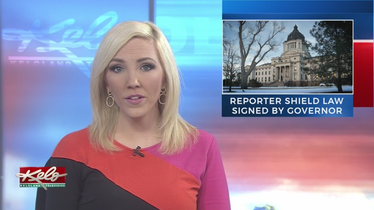 Gov. Noem Signs Reporter Shield Law Bill