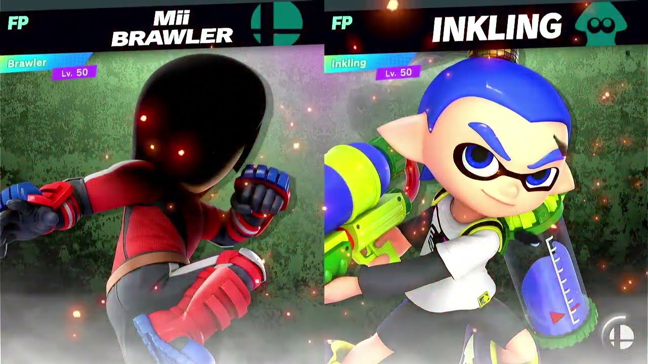 Super Smash Bros Ultimate Amiibo Fights Brawler vs the World EX vs Inkling