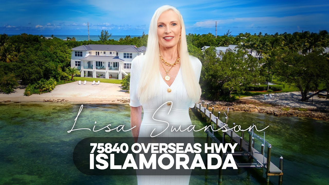 Florida Keys Bayfront Luxury Home Tour | Rare White Sandy Beach Estate