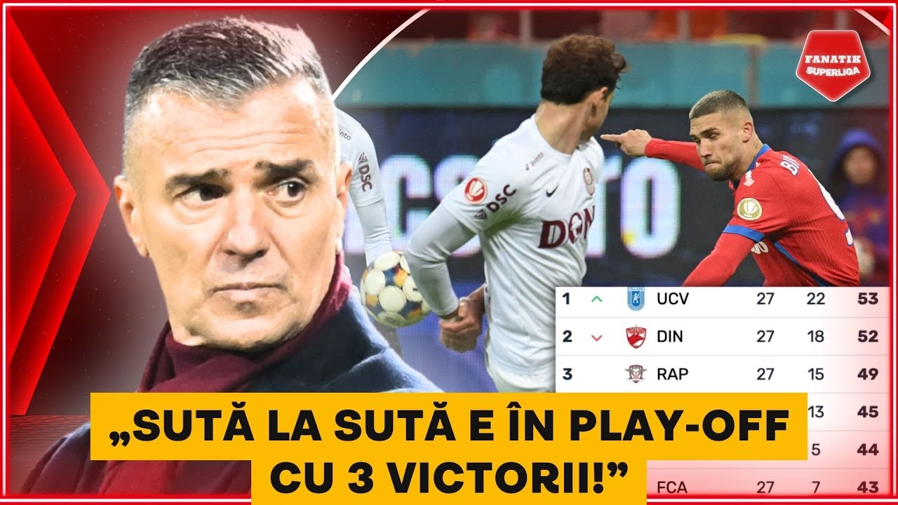 CALCULELE INCREDIBILE ale lui Daniel Pancu in LUPTA pentru play-off. O vede MARE FAVORITA pe FCSB