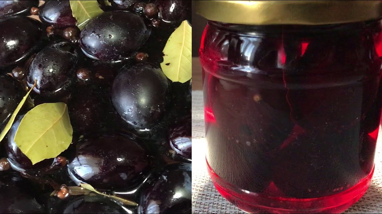 Маринованная Слива с коньяком.
