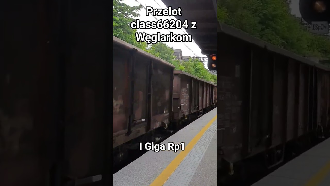 przejazd Class 66204 DB z Węglarkom I RP1