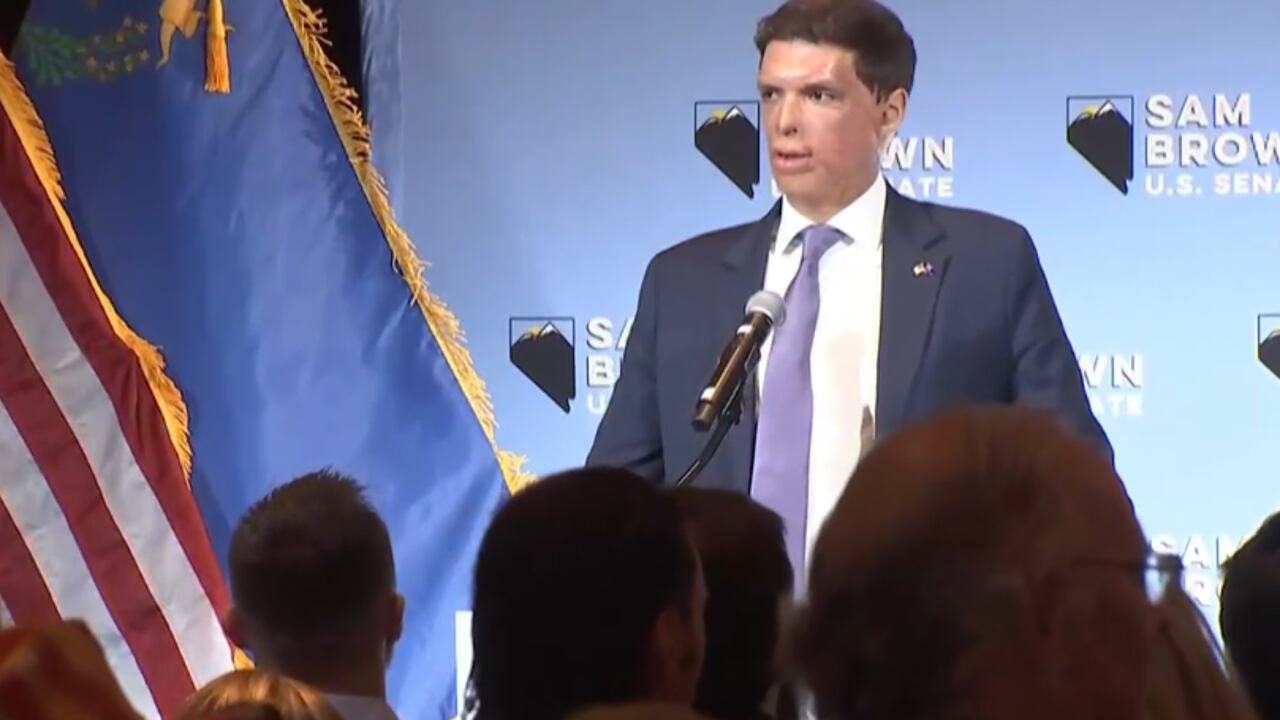 FULL: GOP candidate for Nevada senate Sam Brown speaks at Las Vegas watch party