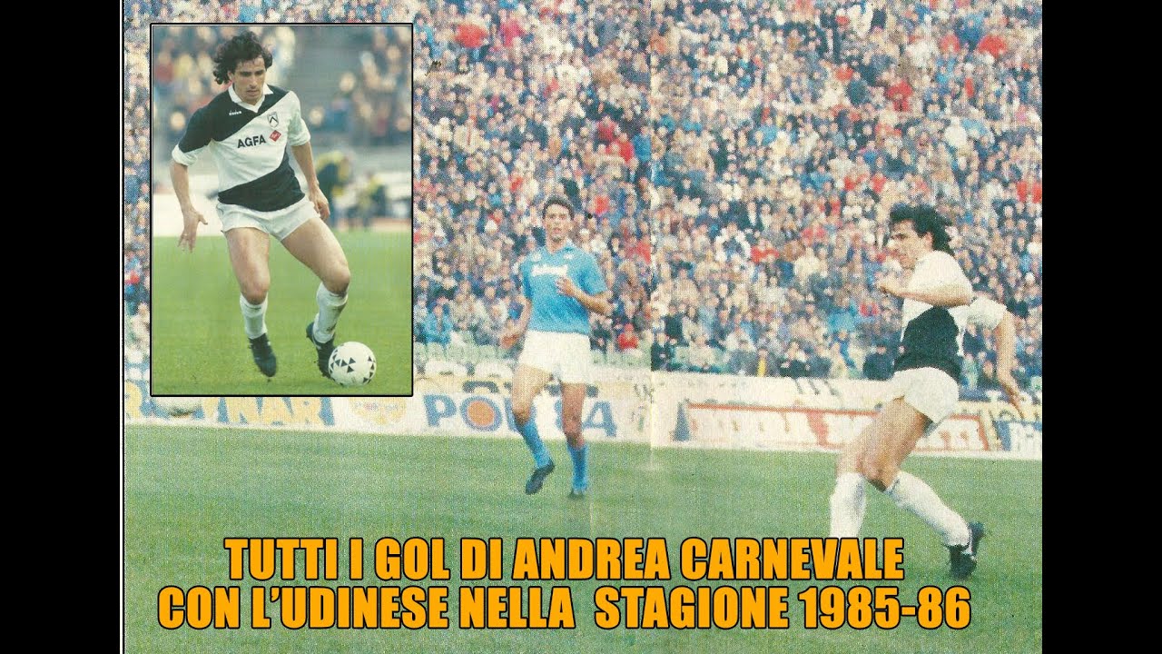 TUTTI I GOL IN CAMPIONATO DI ANDREA CARNEVALE CON LA MAGLIA DELL' UDINESE STAGIONE 1985-86#CASASTENE