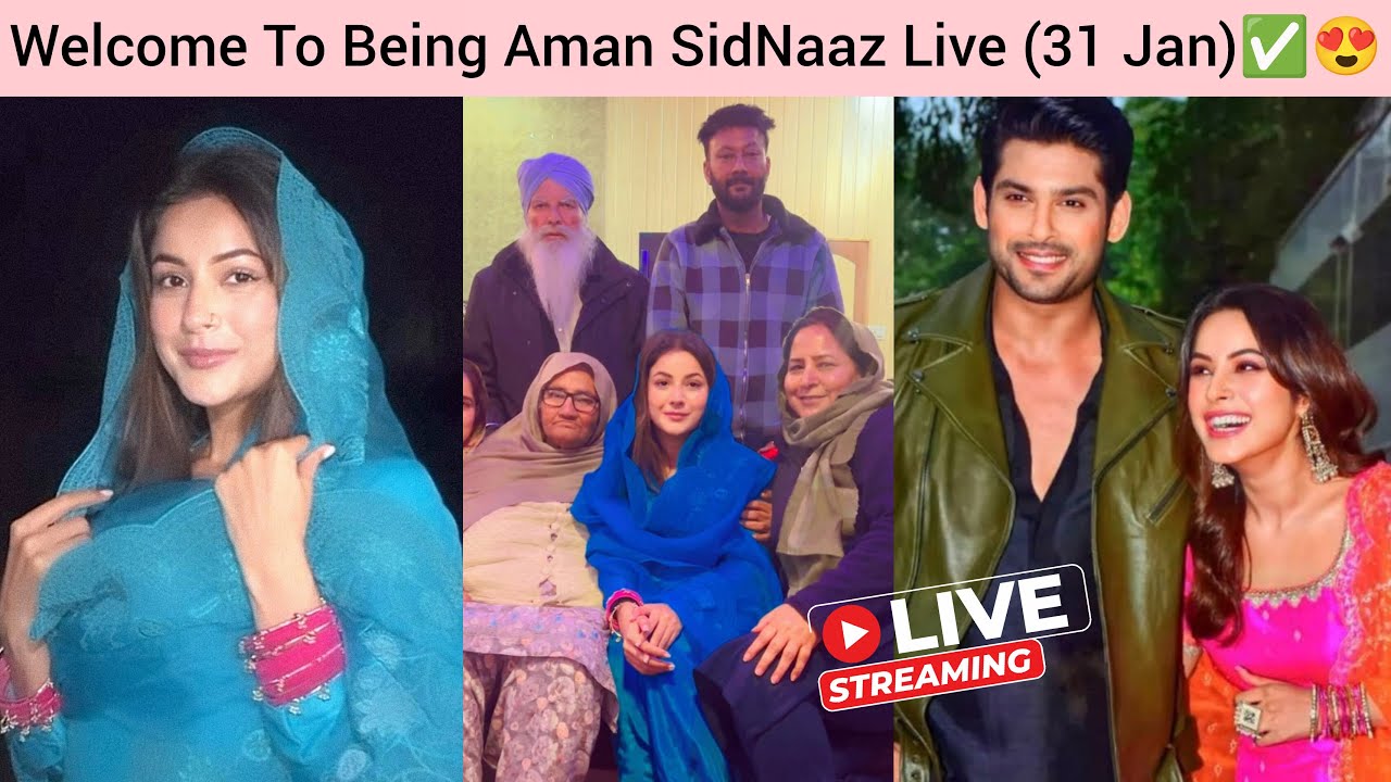 [31 JAN] Shehnaaz Gill at Family Function Today 💙✨😍 Being Aman SidNaaz Fans Live❤️