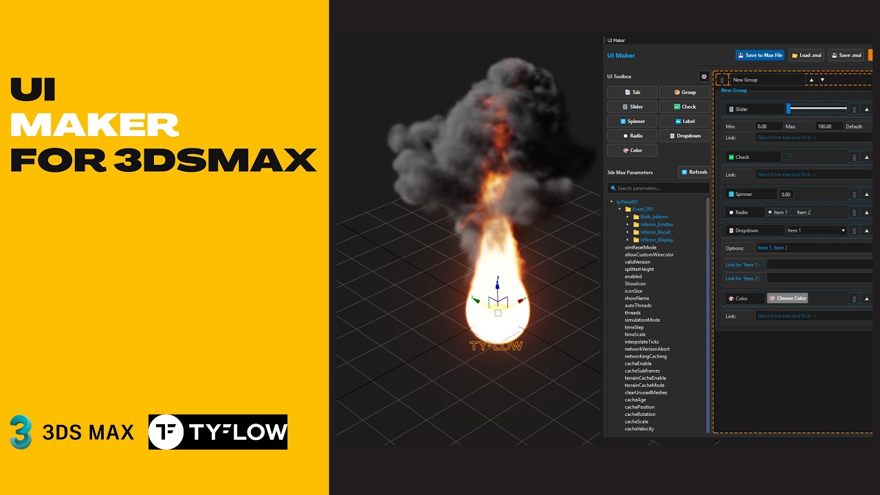 UI Maker for 3ds Max | Create Custom Rigs & Control Panels Fast!
