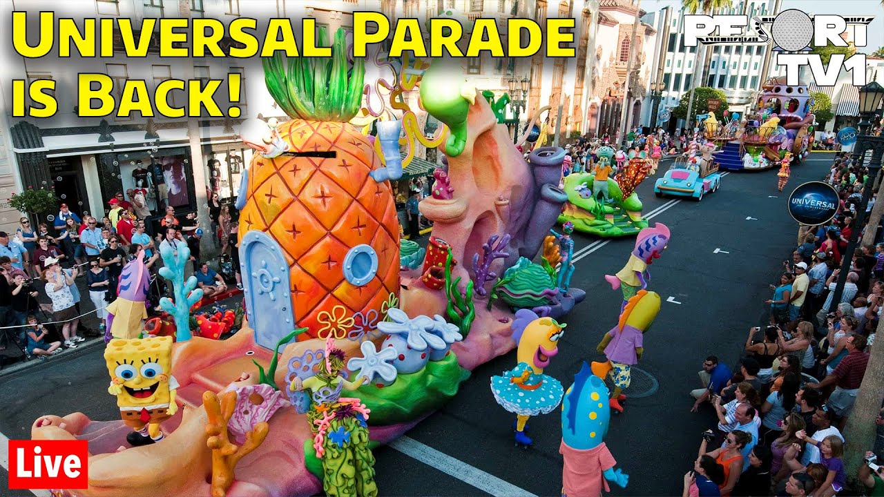 🔴Live: Universal's Superstar Parade is Back - Universal Studios Live Stream