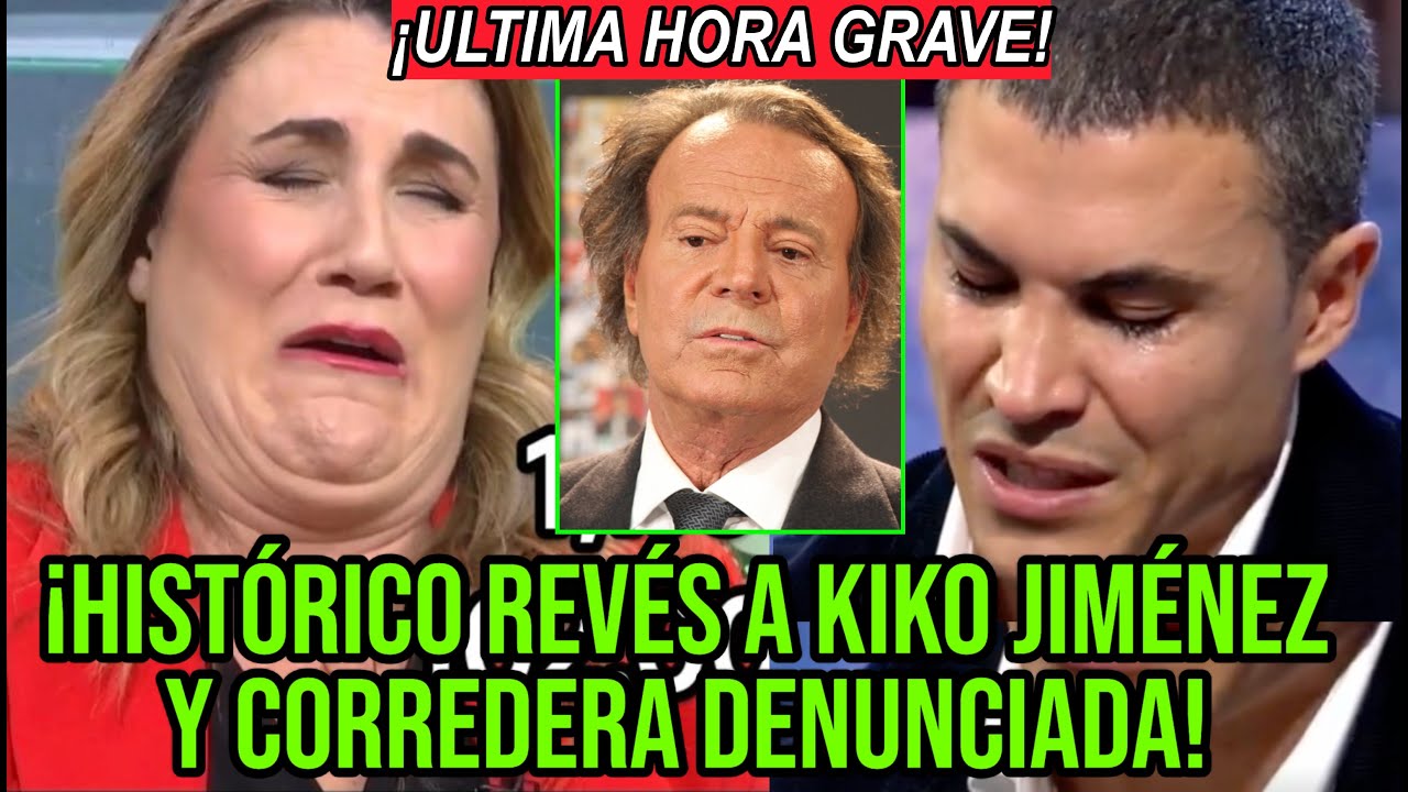 💥​TRÁGICO FINAL KIKO JIMÉNEZ EN DE VIERNES Y CARLOTA CORREDERA DENUNCIADA ANTE JULIO IGLESIAS Y RTVE