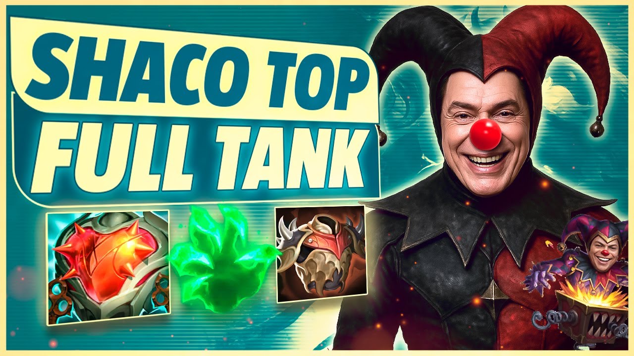 SHACO TOP FULL TANK | FA&Ccedil;A O SEU INIMIGO DE 0T4R10 COM ESSA BUILD! | MEC