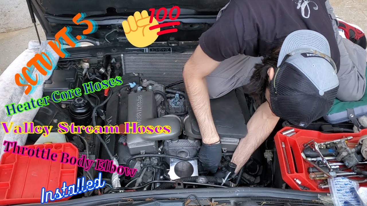 Jaguar XJR - Supercharger Teardown PT. 5 | Heater & Valley Hoses | Throttle Body Elbow Installed