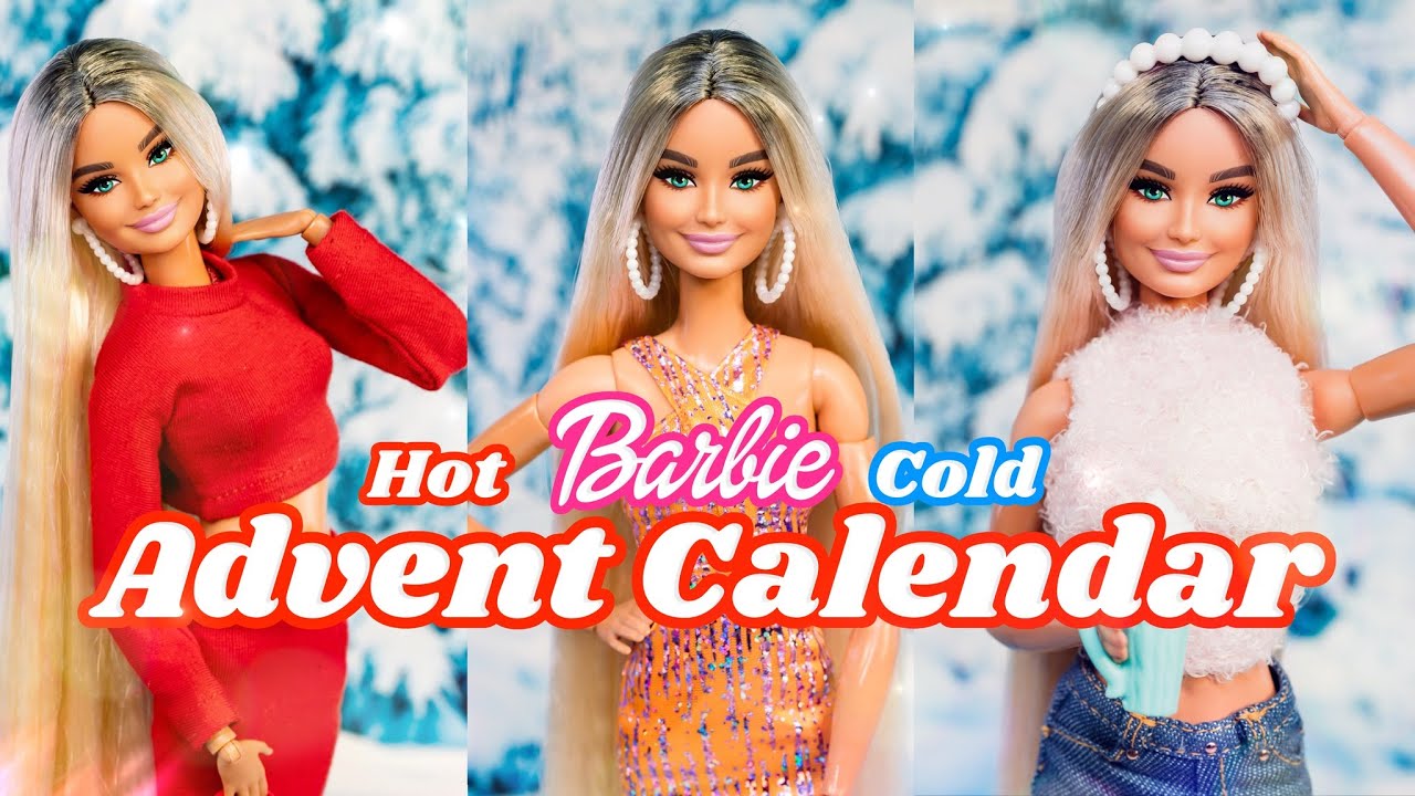Opening 2 Advent Calendars In 1 Video : Barbie & Barbie Cutie Reveal | Plus Etsy