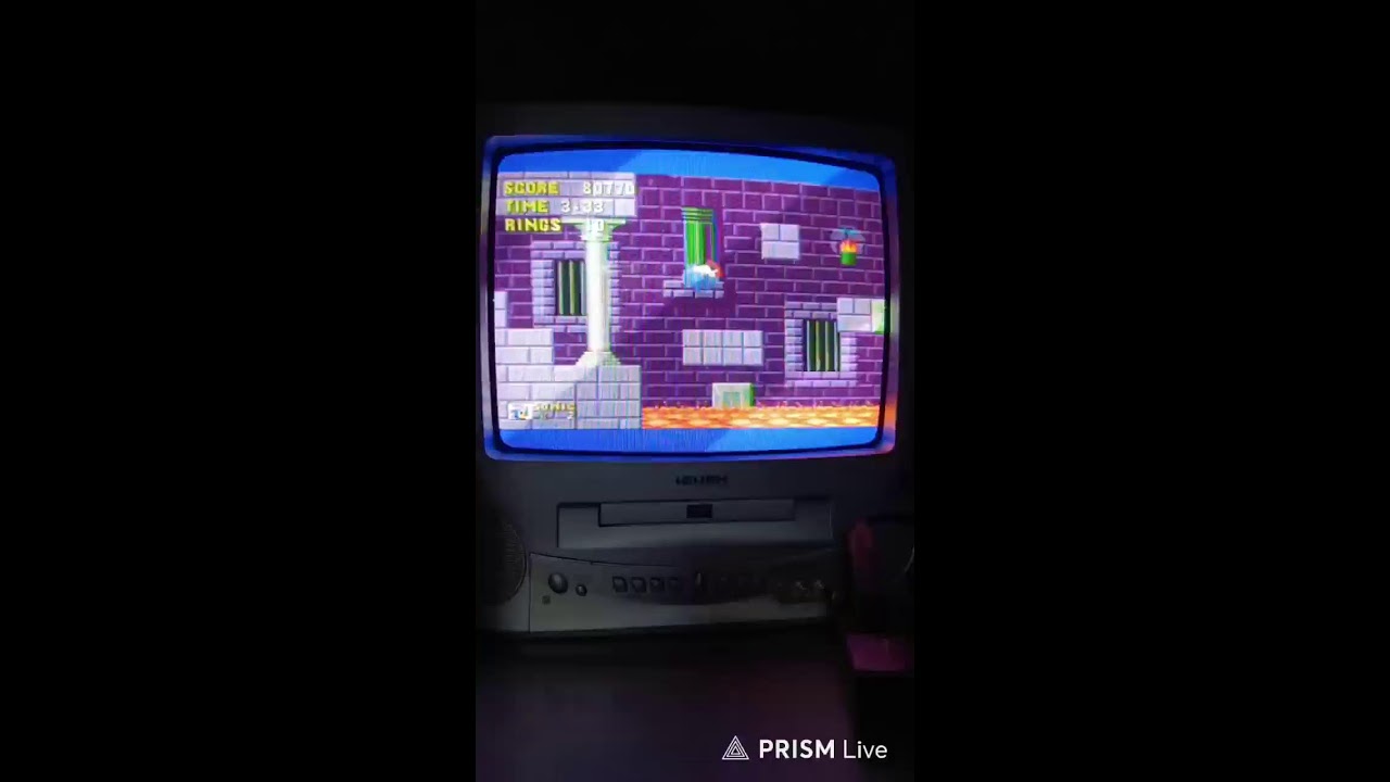 Sonic the hedgehog 1991 Gameplay - real hardware (sega mega drive)