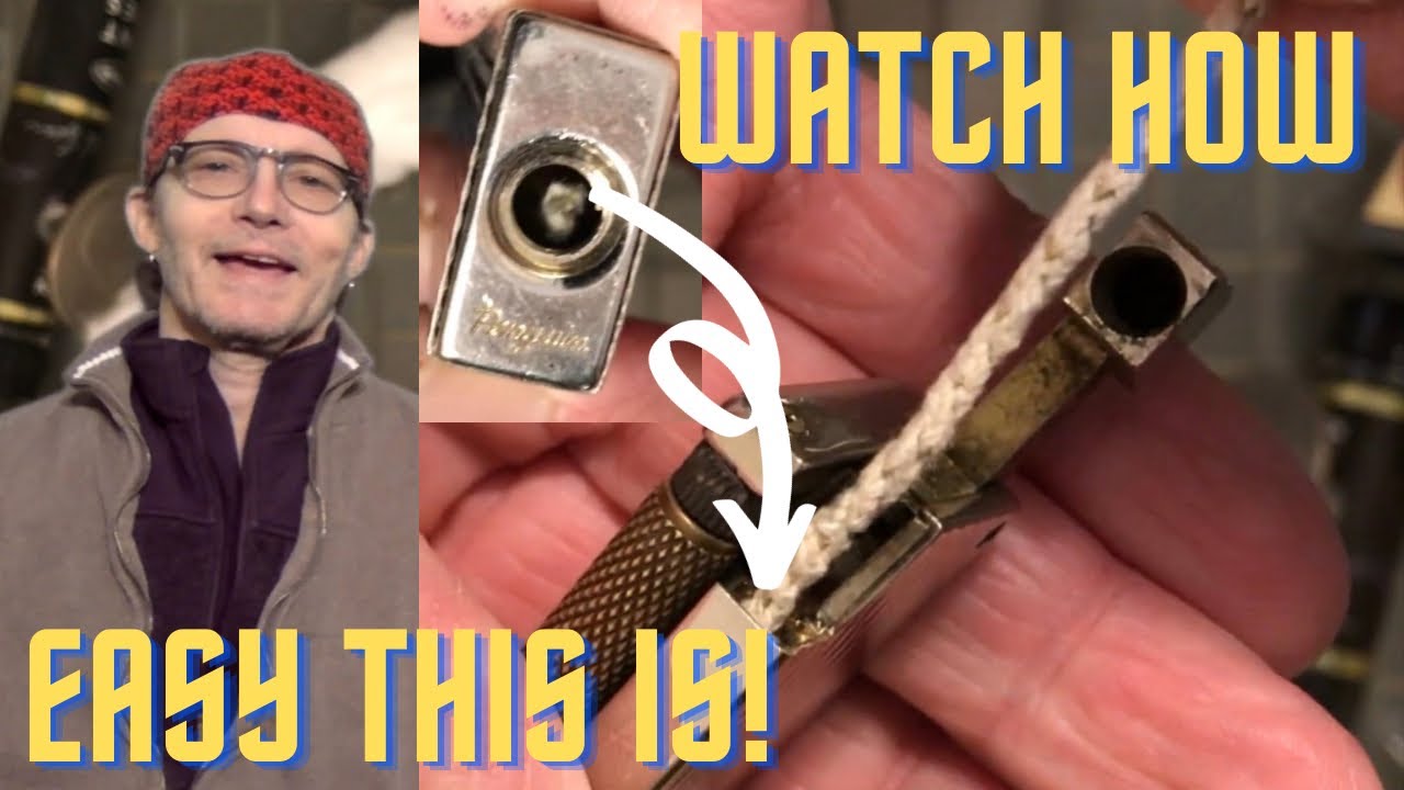 How To Replace The Wick And Wadding In A Vintage Penguin Petrol Roller Lighter
