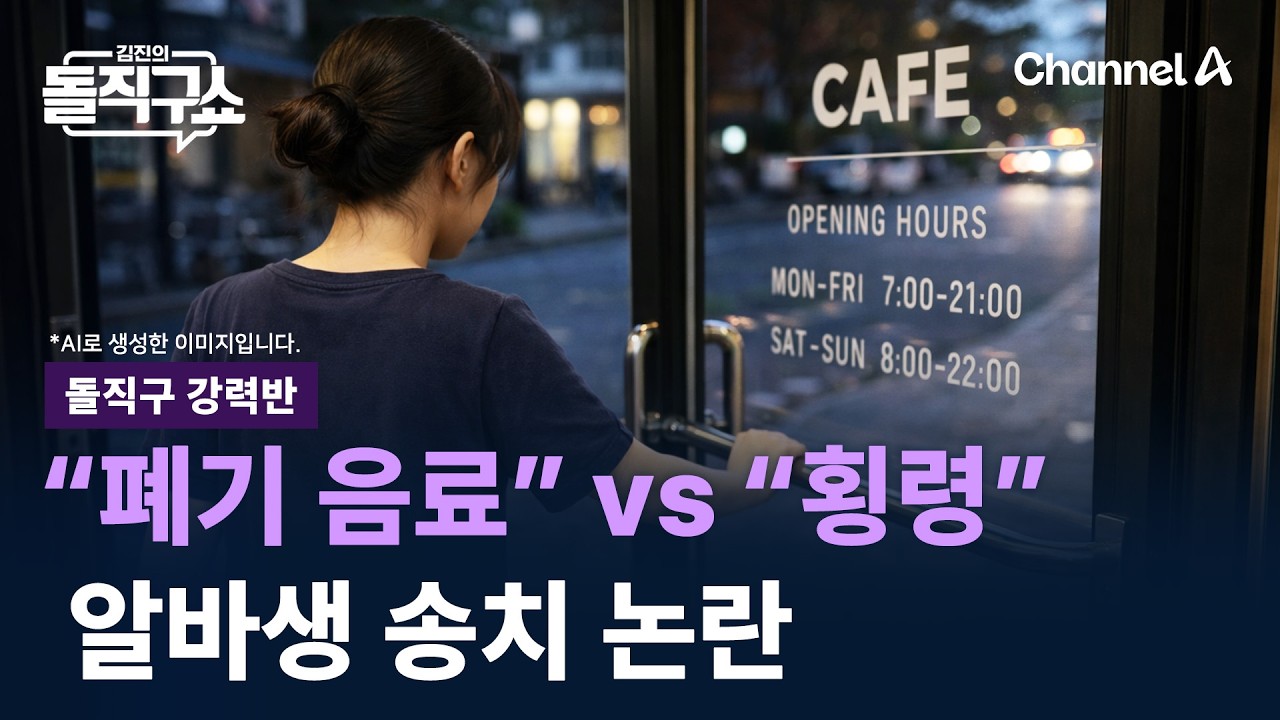[돌직구 강력반]&ldquo;폐기 음료&rdquo; vs &ldquo;횡령&rdquo;&hellip;알바생 송치 논란 / 채널A / 김진의 돌직구쇼