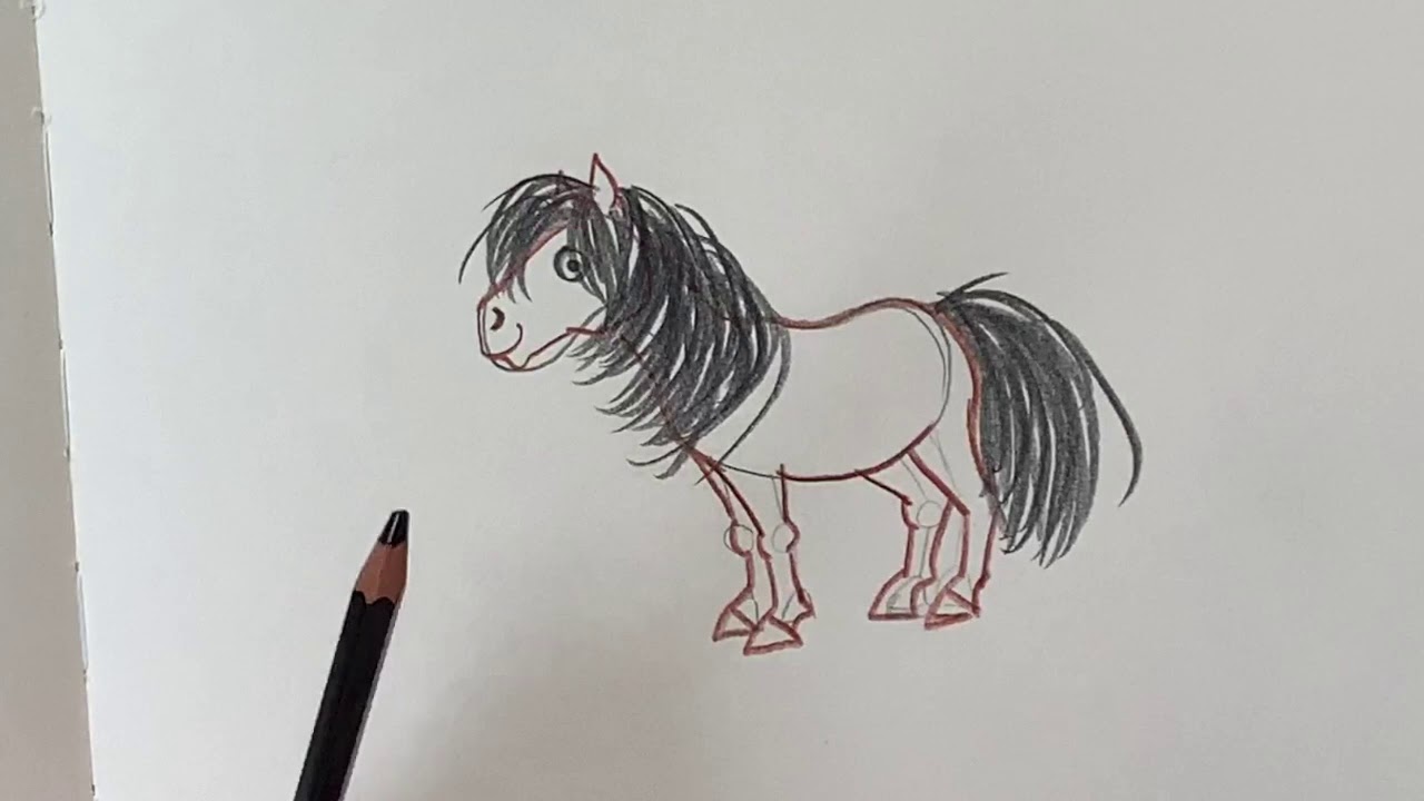Nina zeichnet ein Pony - Haferhorde Zeichenworkshop - Zeichenkurs