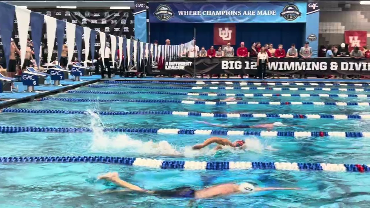 Quin/ JT Men’s 200 freestyle prelims Big 12 championships, Arizona State University