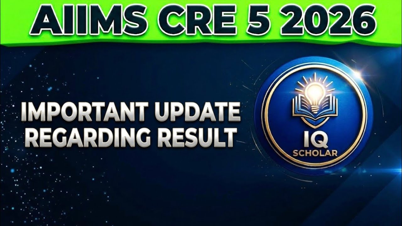 AIIMS CRE 5 2026 Important Update Regarding Result | Full data analysis #aiimscre #aiimscre5result