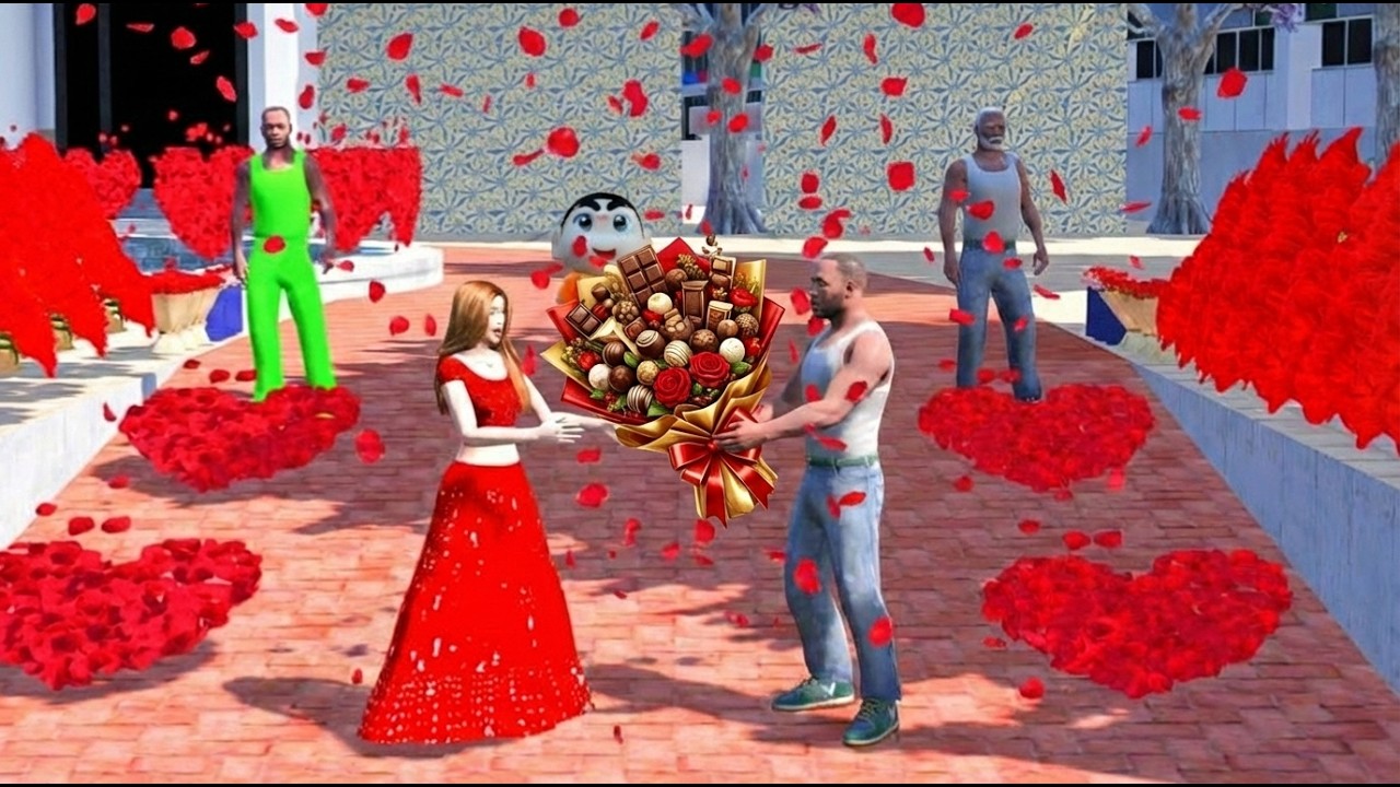 FRANKILNE CELEBRATE CHOCOLATE DAY WITH HIS GIRLFRIEND IN GTA 5