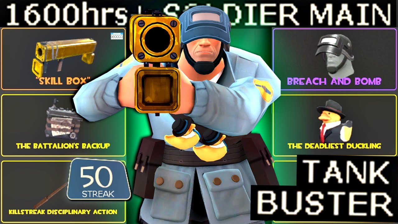 The TANK Buster🔸1600+ Hours Soldier Main Experience (TF2 Gameplay)