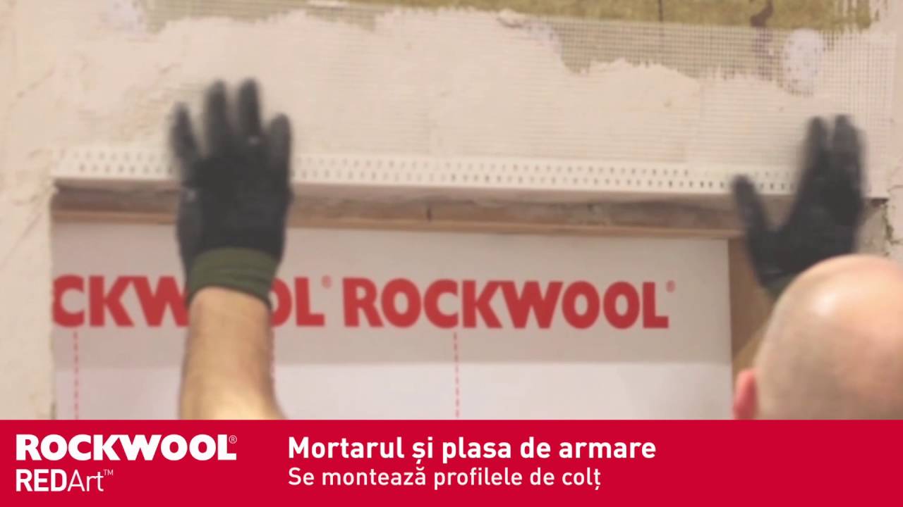 Termosistem ROCKWOOL® REDArt®  demonstratie montaj vata bazaltica
