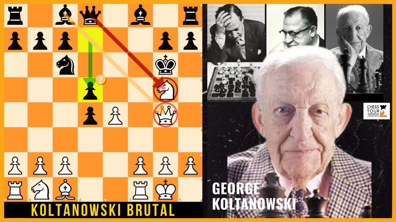Ataque BRUTAL de Koltanowski que DEMUELE la casa negra! 🔥 Koltanowski - Day, 1960