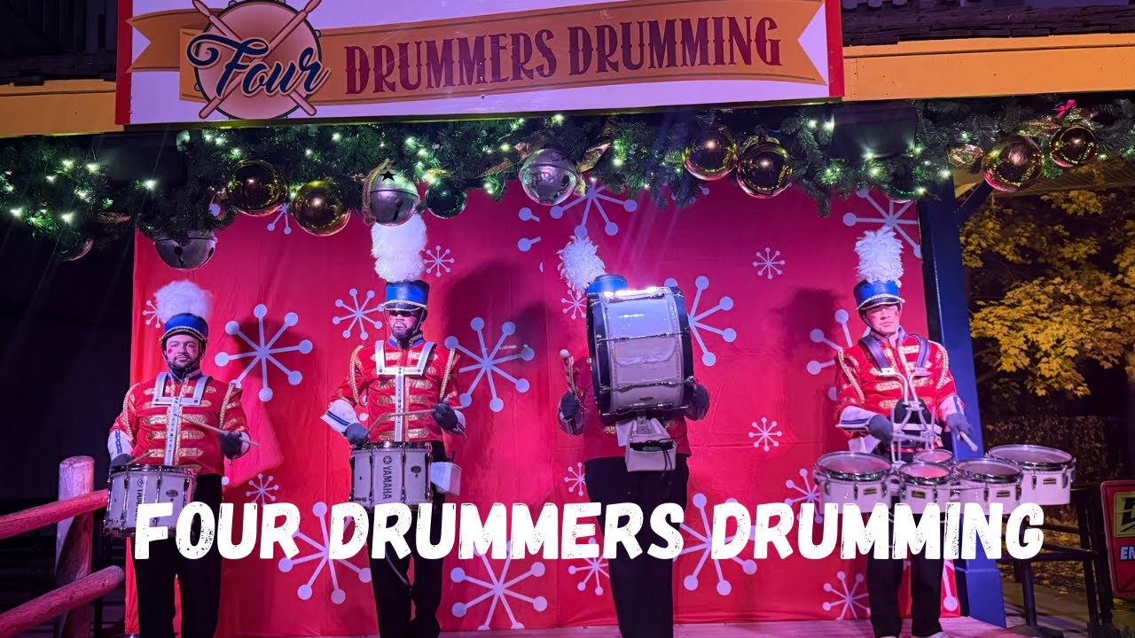 The Four Drummers Drumming Full performance//Canada’s Womderland Winterfest 2024//