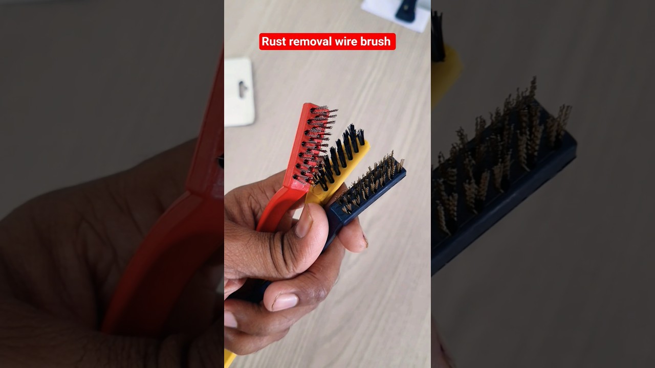 wire brush rust and paint removal #rustremoving #wirebrush #diy #shorts #reels #abtechvlogs