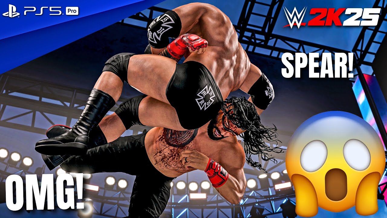 WWE 2K25 - Triple H vs. Roman Reigns - No Holds Barred Match at WrestleMania | PS5 Pro [4K60]