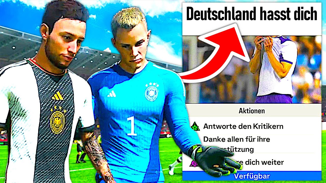 LÄNDERSPIEL DEBÜT & GANZ DEUTSCHLAND HASST MICH !!! 🇩🇪🤬 EA FC 24 Spielerkarriere #7