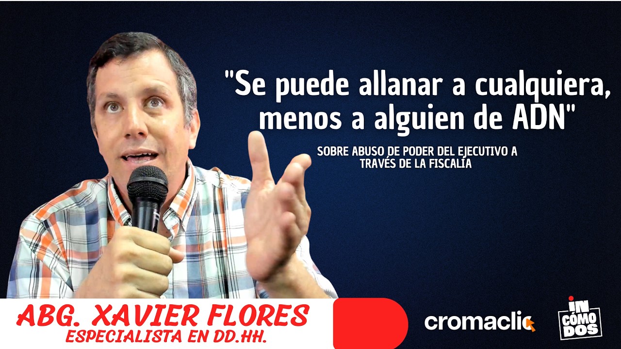 Entrevista con el Ab. XAVIER FLORES, especialista en Derechos Humanos | INCÓMODOS