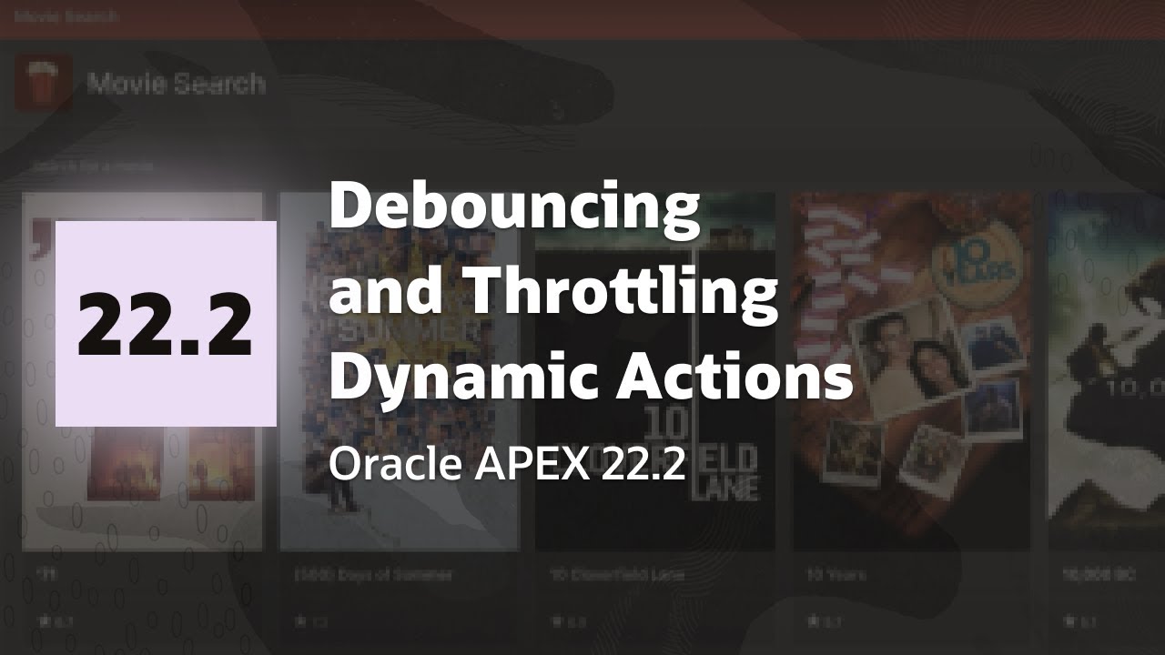 Declarative Debouncing and Throttling with Oracle APEX 22.2