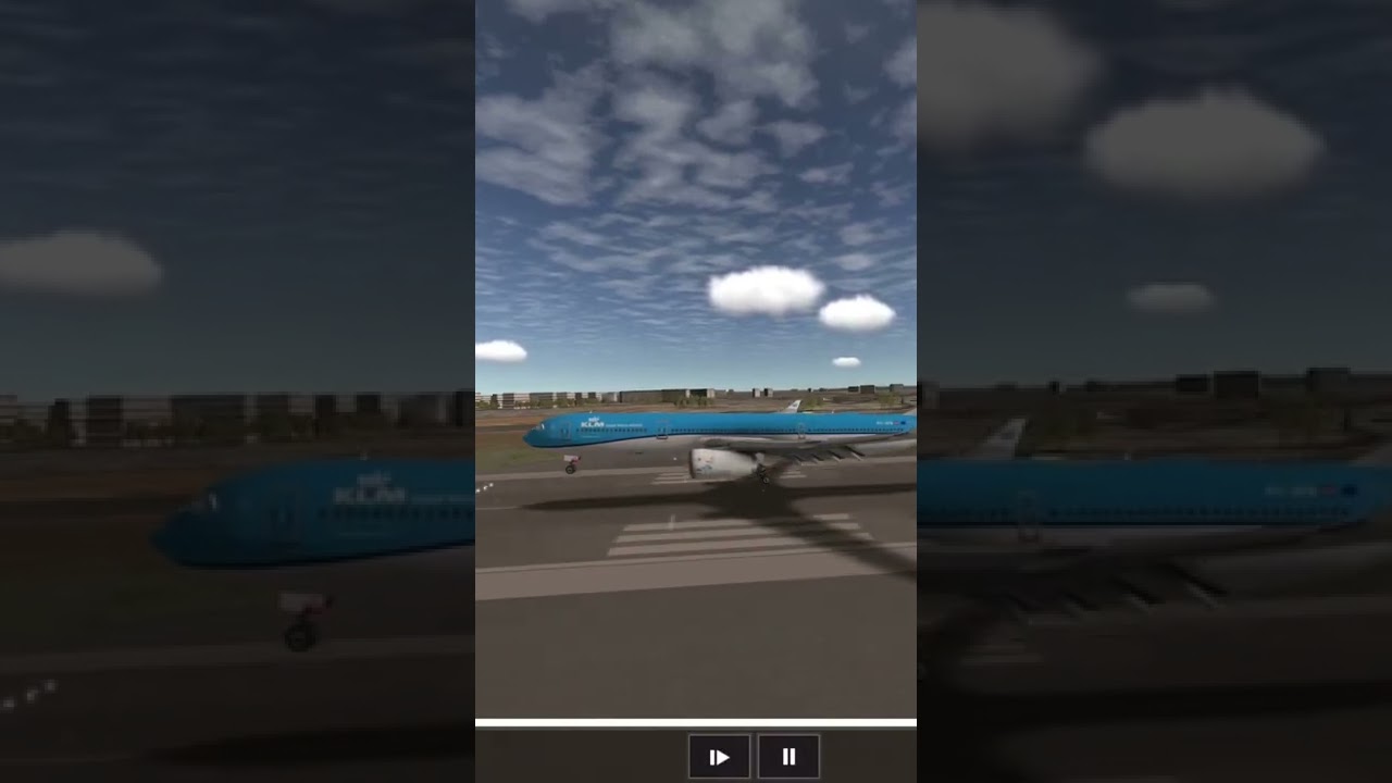 KLM A330-300 landing