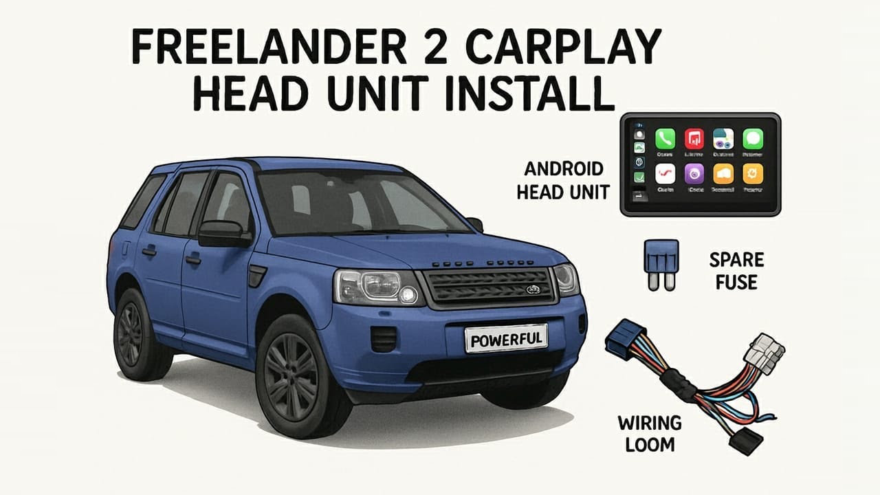 Land Rover Freelander 2 / LRD Android Carplay head unit install - step by step