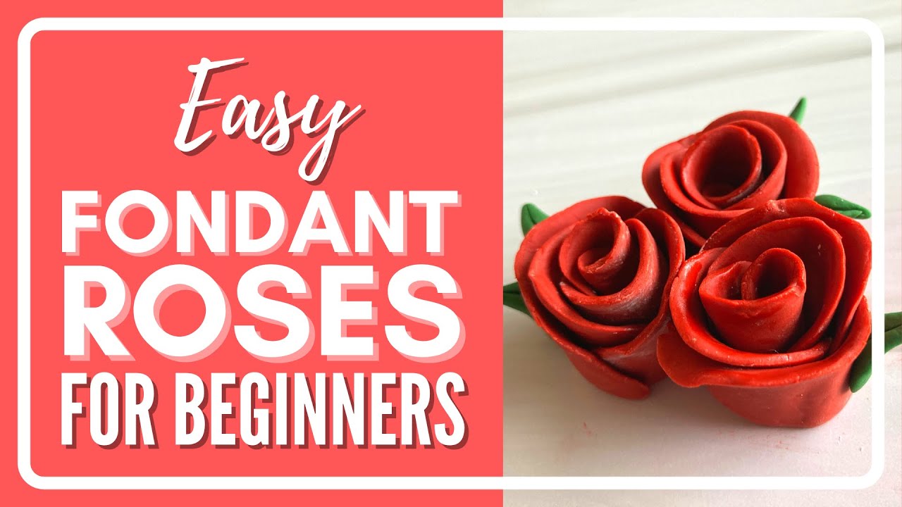EASY FONDANT ROSES | Cake Decorating Beginners!