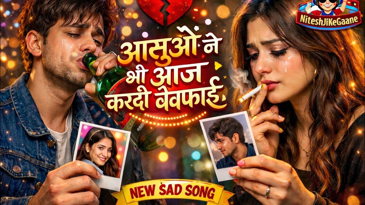 आंसुओं ने भी आज करदी बेवफाई 🥺💔🥀 | Sad Hindi Song 2026 | New Song 2026 | NiteshJiKeGaane 🌿 New Song 