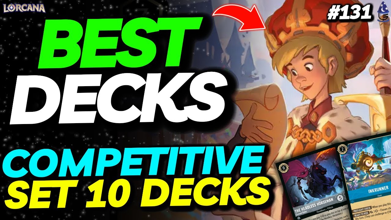 BEST SET 10 COMPETITIVE DECKS ✨ DLC Singapore | Podcana Episode 131 | Lorcana Competitive Podcast