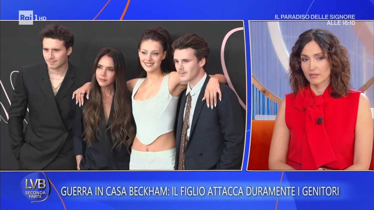 Guerra in casa Beckham: il figlio Brooklyn attacca duramente i genitori - La Volta Buona 21/01/2026