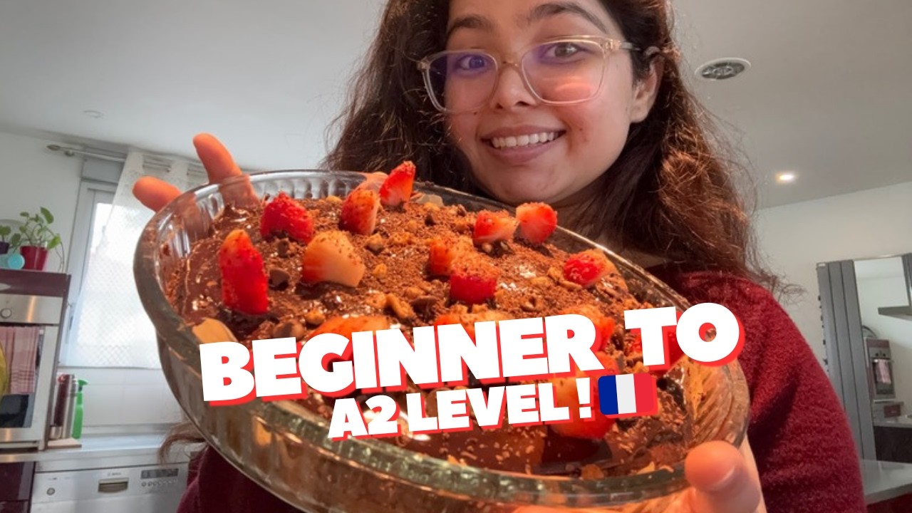 From Beginner to A2 in French 🇫🇷 | I Did It |  My Language Journey + Chocolate Cake Celebration 🎉