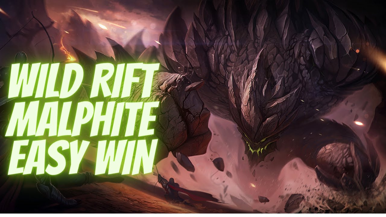 WİLD RİFT: MALPHİTE GAMEPLAY EASY WİN