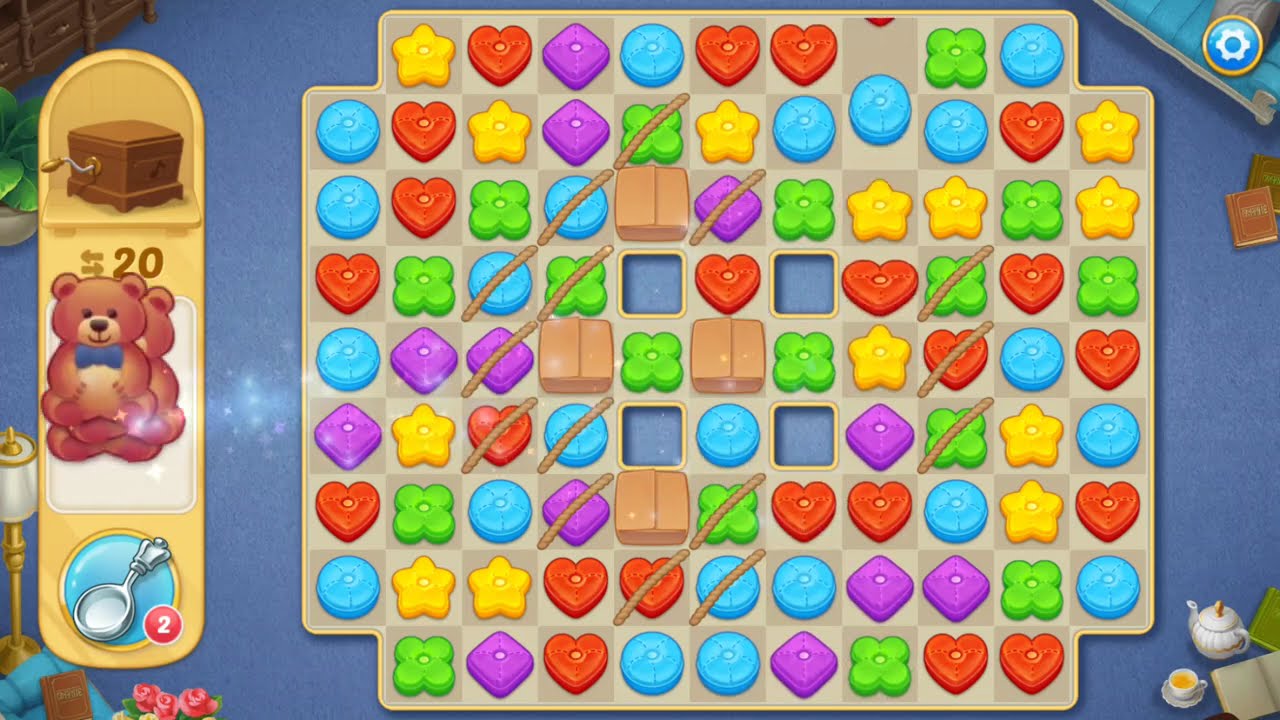 Matchington Mansion - Level 33 + 34 Lösung und Walkthrough - Mobil Handy Spiel Gameplay