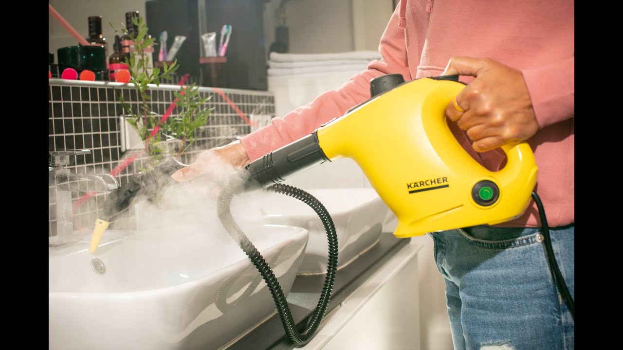 Kärcher SC 1 EasyFix - Pulitore a vapore portatile e compatto, Ideale per igienizzare gli ambienti