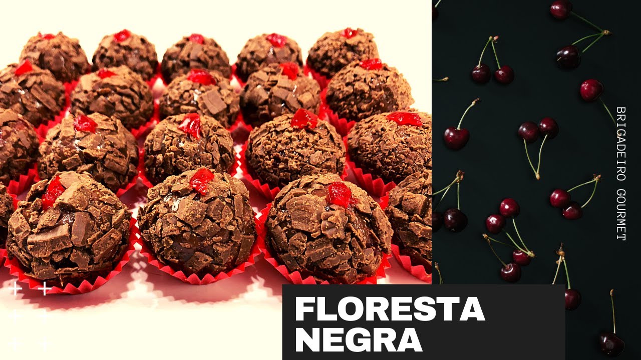 Brigadeiro Gourmet Floresta Negra_ Doce Incrível