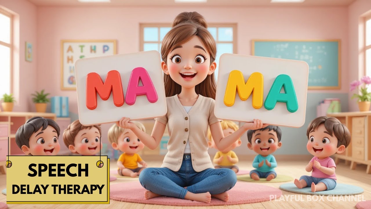 Speech Therapy Song for Toddlers First Words & Sounds Mama Papa Dada Baba #toddlersongs #speechdelay