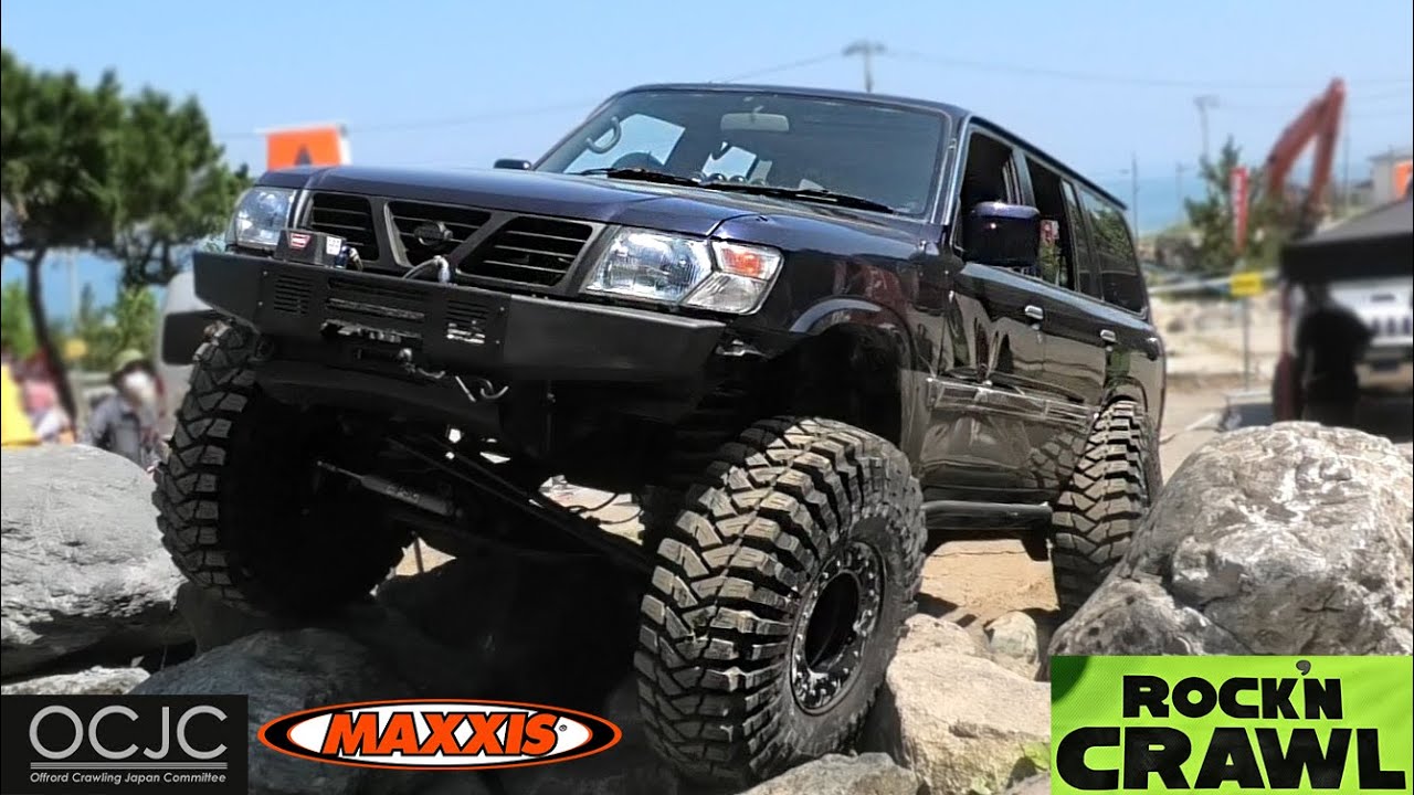 Big Nissan Patrol Y61 Rock Crawler, Wrangler YJ & TJ, Land Cruiser 40 breaks propeller shaft! 【OCJC】