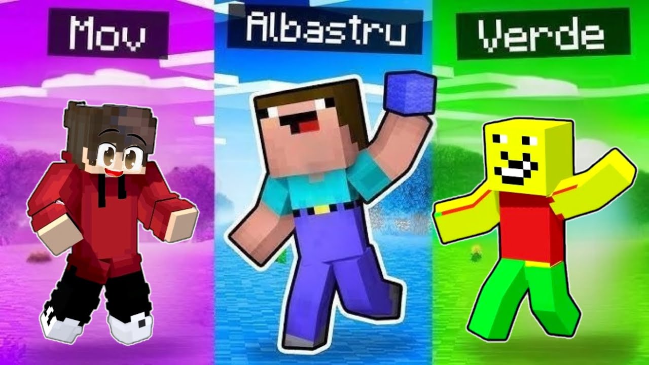 🔴Minecraft într-o singura culoare (Clip vechi)