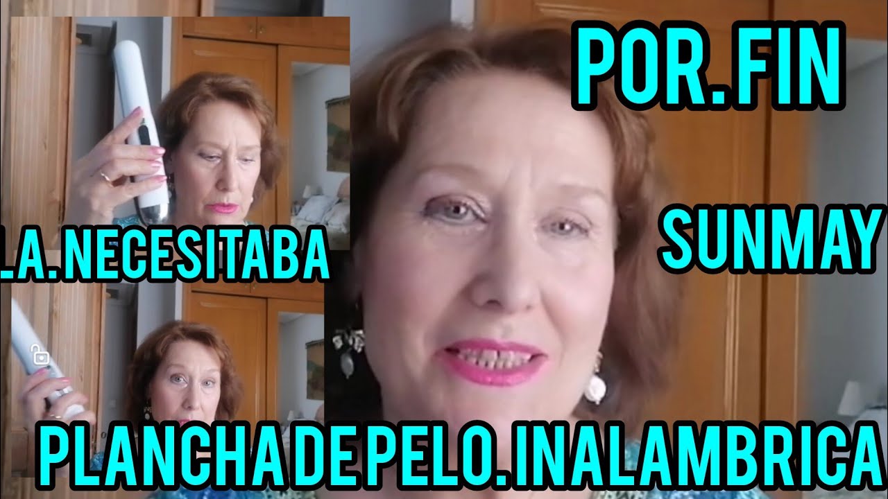 SUNMAY VOGA 2 EN 1 :PLANCHA DE PELO INALAMBRICA ,ME PEINO CON ELLA !! IDEAL PARA VIAJES #sunmay voga