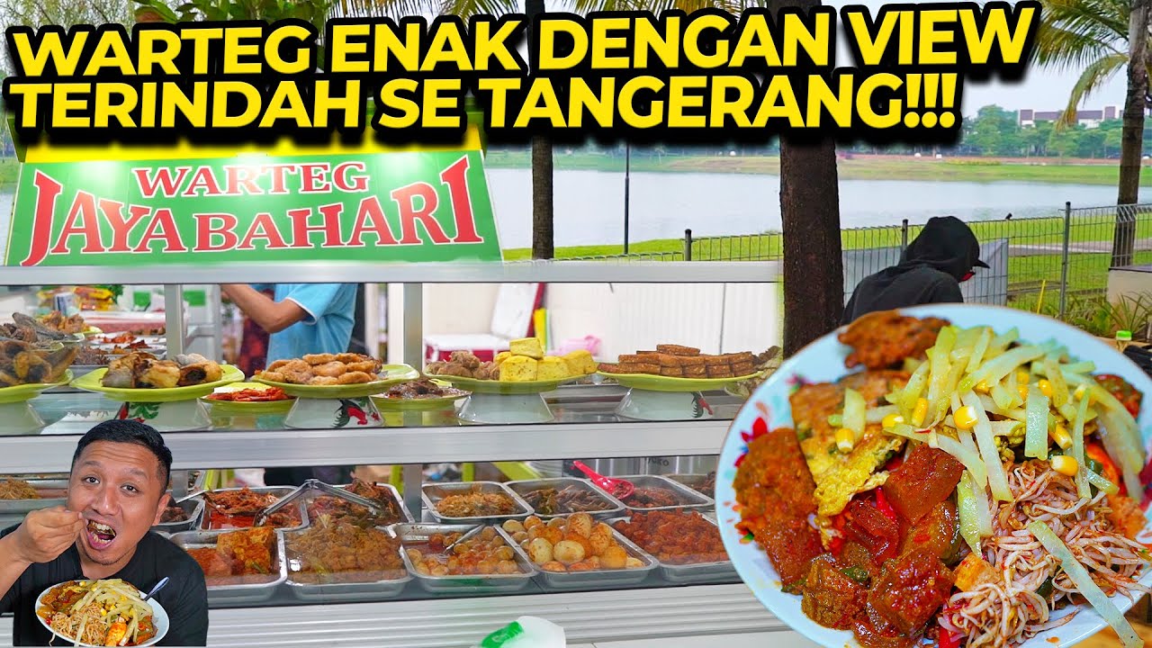 WARTEG INI BUKA DI DEPAN DANAU!! MASAKANNYA ENAK ENAK!!