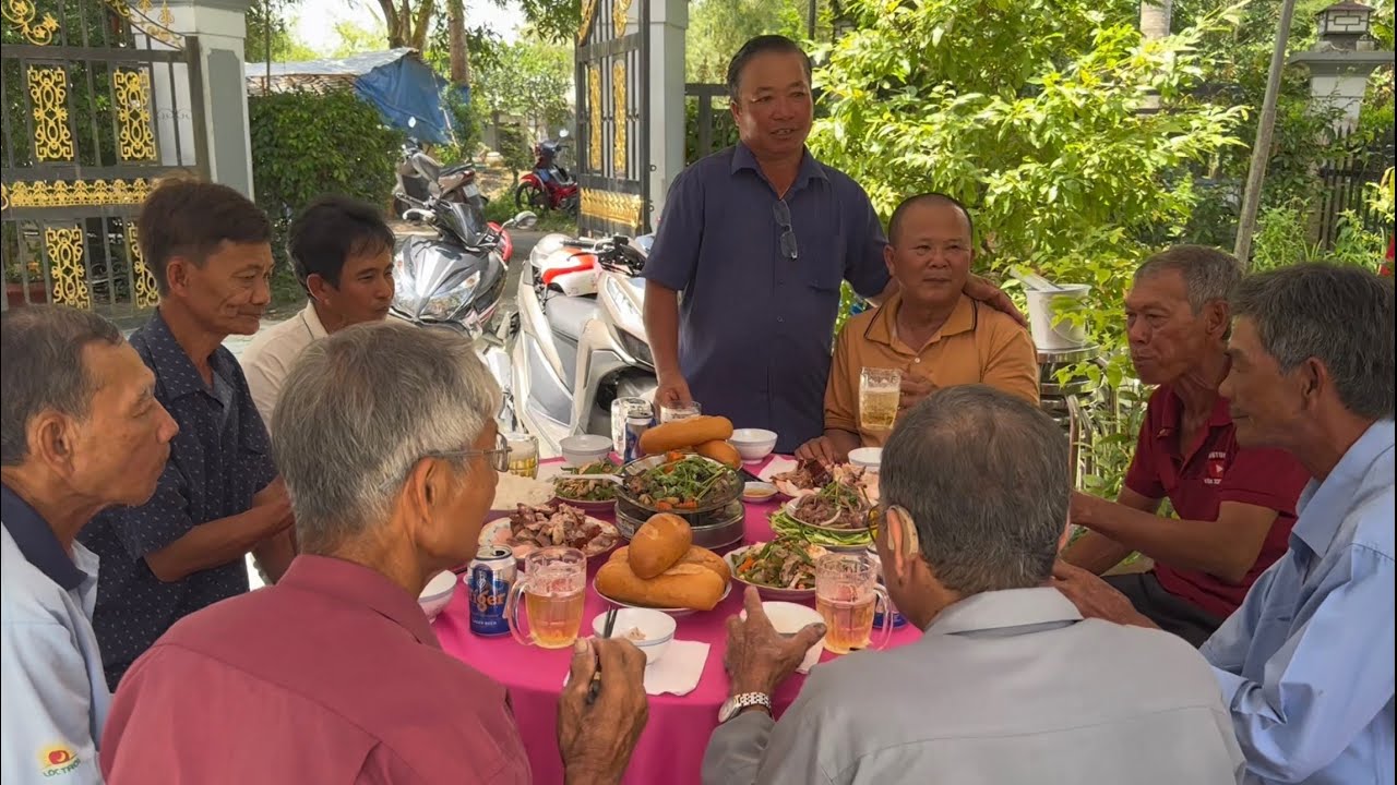 Đi Vĩnh Thạnh Lấp Vò Đồng Tháp ăn tiệc đầy tháng Bé Võ Tú Nhi ở nhà anh chị Vũ VXĐ # 486