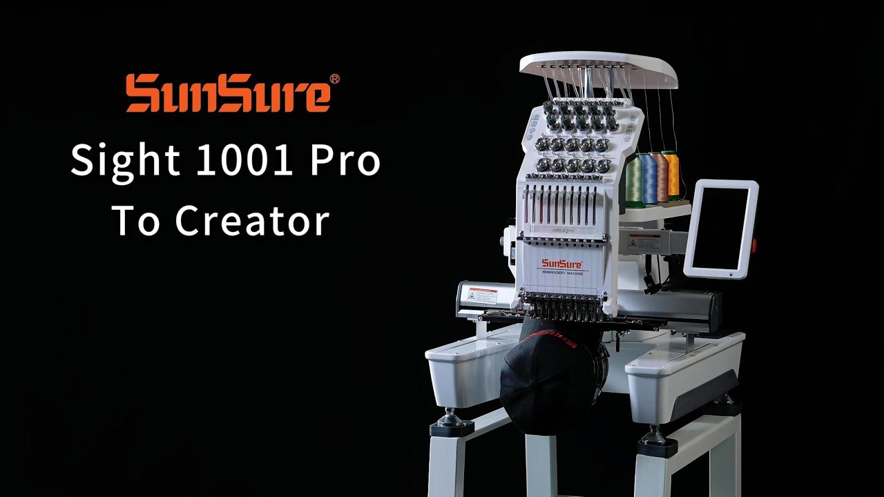 Sunsure Sight 1001 Pro – Precision, Speed, and Control in a 10-Needle Embroidery Machine