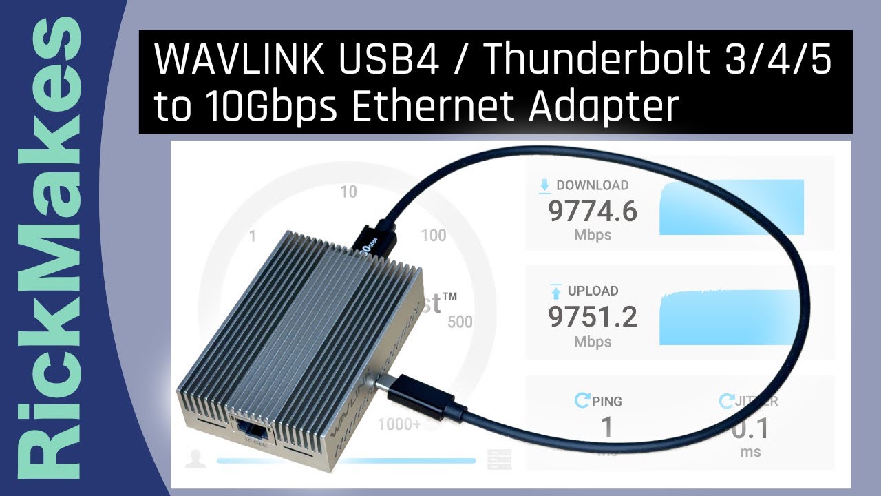 WAVLINK USB4 / Thunderbolt 3/4/5 to 10Gbps Ethernet Adapter